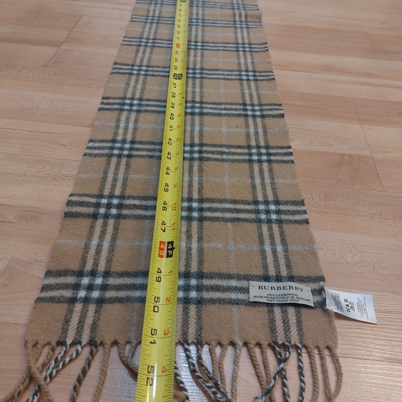 Burberry Vintage Scarf Nova Check lambs Wool scotland 90s - Picture 11 of 11